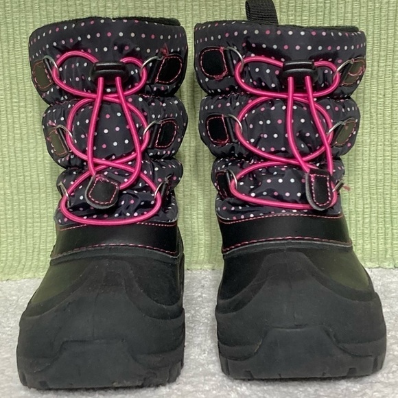 Western Chief Girl's Snowden Dot Waterproof Fleece-Lined Snow Winter Boots SZ 3 - Picture 3 of 11